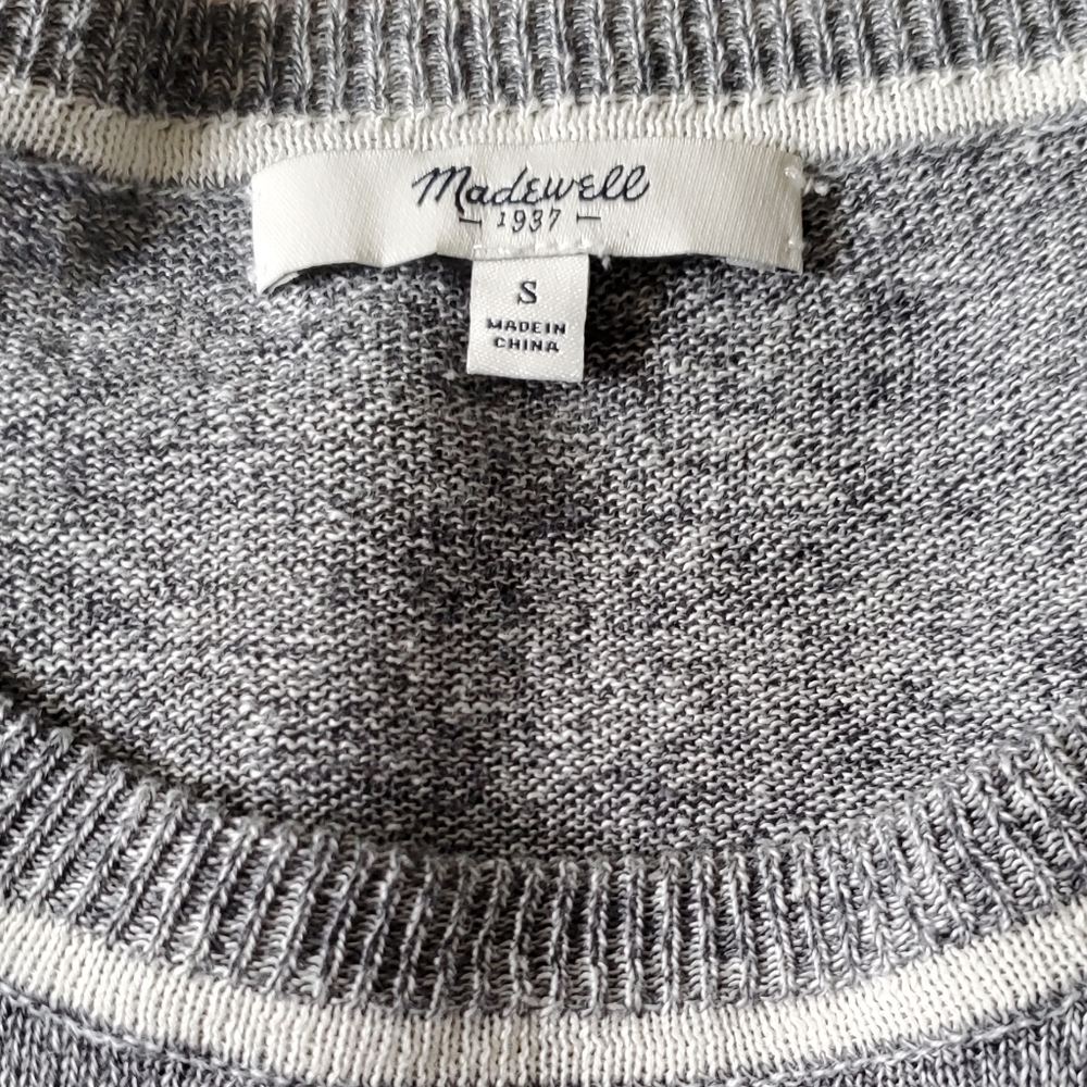 Gray Crewneck Women's Sweater - Picture 5 of 6